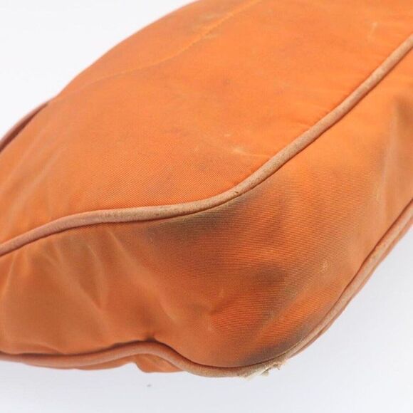 PRADA Shoulder Bag Nylon Leather Orange - Picture 14 of 15